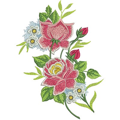 Matriz de matriz Matriz De Bordado Rosas 19